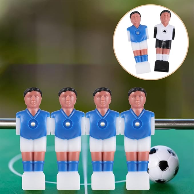 BESPORTBLE Foosball Men, 16Pcs Foosball Replacement Players Foosball Men Player Replacement Table Soccer Player Foosball Table Parts