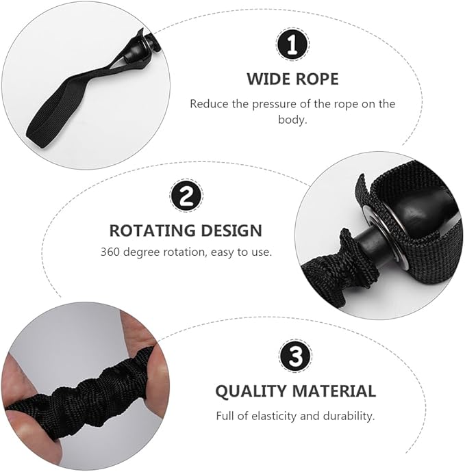 Abdominal Wheel Elastic Rope - Resistance Bands for Core Strength Training Multi-Functional Ab Roller with Cloth Cover for Home and Gym Use