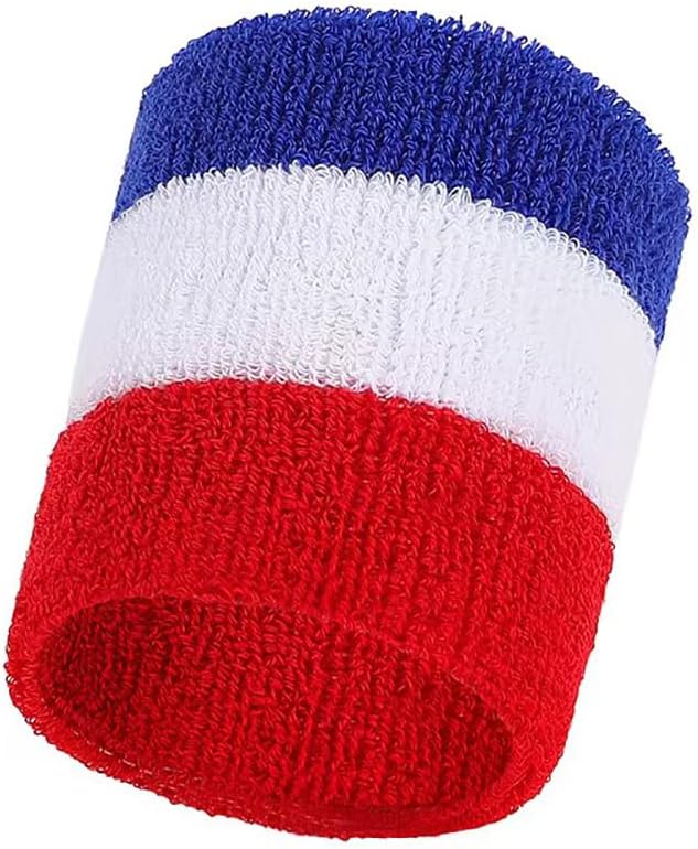 Sweatbands Sports Wristbands for Kids and Women - 3 inch Elastic Athletic Wrist Bands for Tennis, Basketball, Running, Working Out