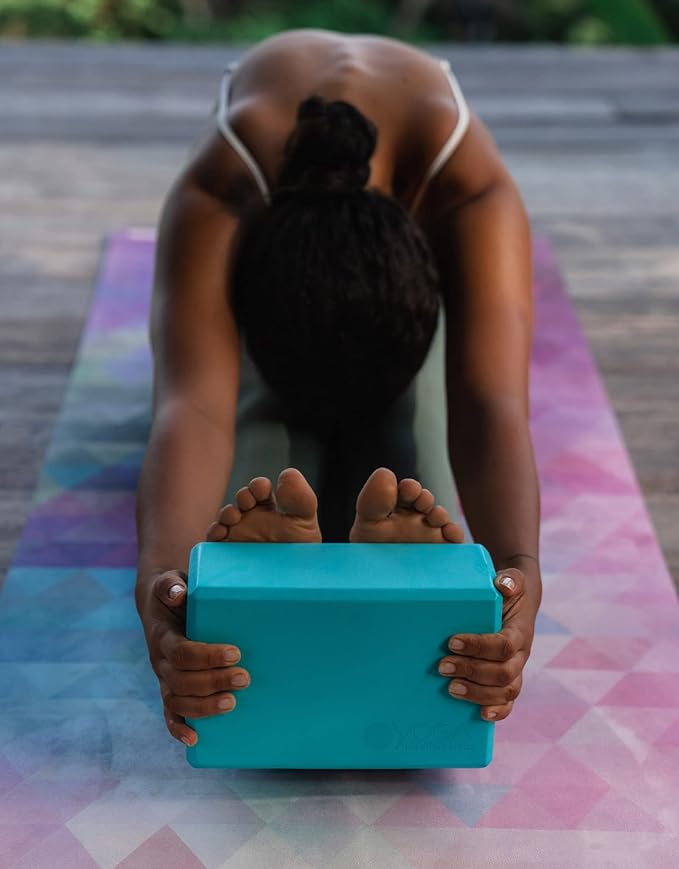 YOGA DESIGN LAB | THE BLOCK | Premium, Colorful, Eco Yoga Block | Printed Non Slip Grip Designed to Improve Your Practice | Travel Friendly