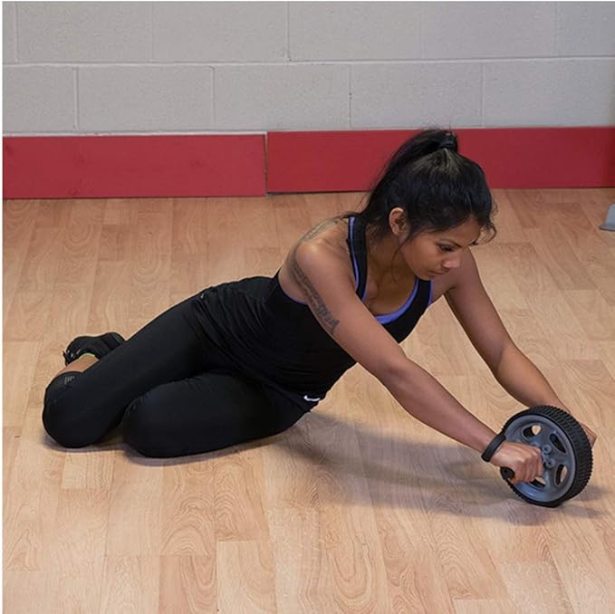 Body-Solid Tools Ab Roller Wheel - Core Strengthening Abdominal Workout Exercise Tool, Ideal for Oblique Plank Exercises