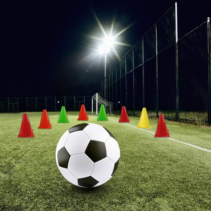 7 Inch Plastic Traffic Cones Sport Training Agility Marker Cone for Soccer, Skating, Football, Basketball, Indoor and Outdoor Games