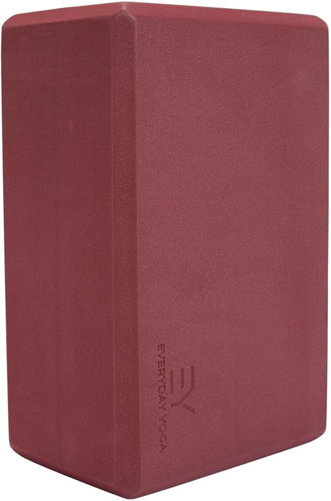 𝗘𝘃𝗲𝗿𝘆𝗱𝗮𝘆 𝗬𝗼𝗴𝗮 Foam Block with Soft Non-Slip Surface for Stability, Balance, and Deepen Stretches - Ideal for Yoga, Pilates, and Meditation Accessories (Sold Singular)