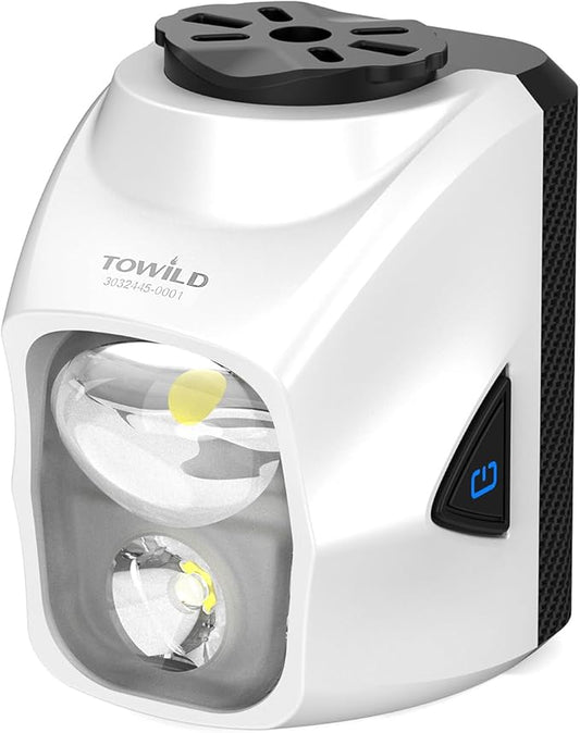 TOWILD DL1700 Bike Lights for Night Riding,1700LM Dual Light Source Super Bright Bicycle Headlight,Waterproof Bike Front Light for Mountain Road Cycling