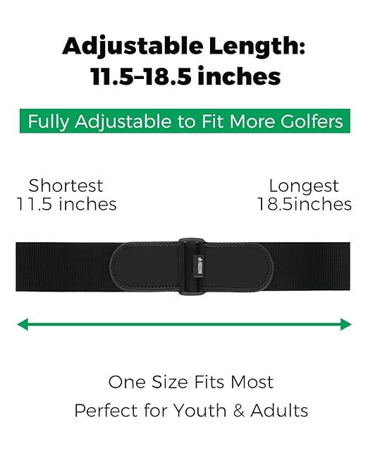 Adjustable Golf Swing Trainer Arm Band – Keep Arms Connected, Fix Chicken Wing – Muscle Memory & Swing Path Control – Comfortable, One Size Fits Most