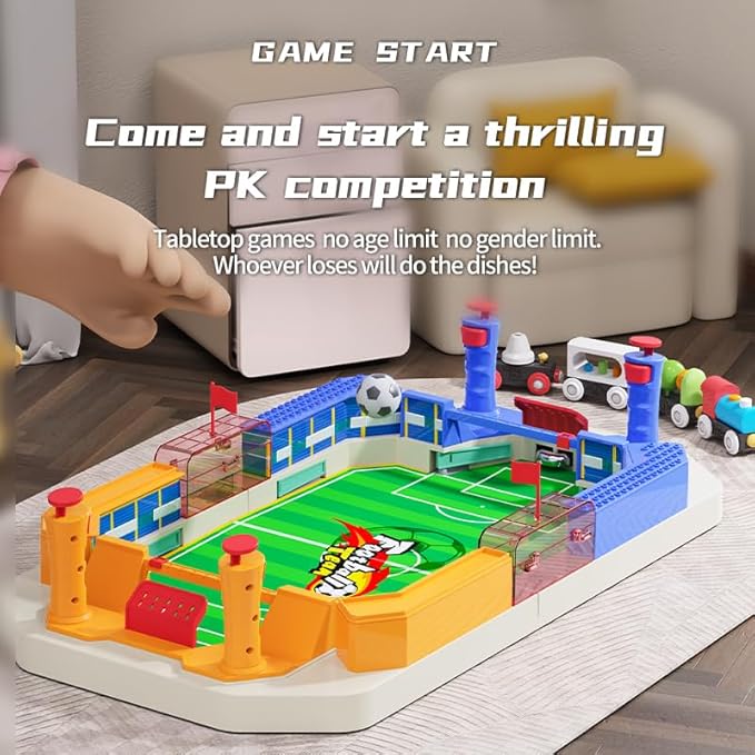 Kids' Mini Table Football Game: Football Board Toy, Suitable for Kids Aged 4,5,6,7,8~12 Years Old, Used for Birthday Parties, Family Gatherings. The Perfect Birthday Sports Gift for Boys and Girls.