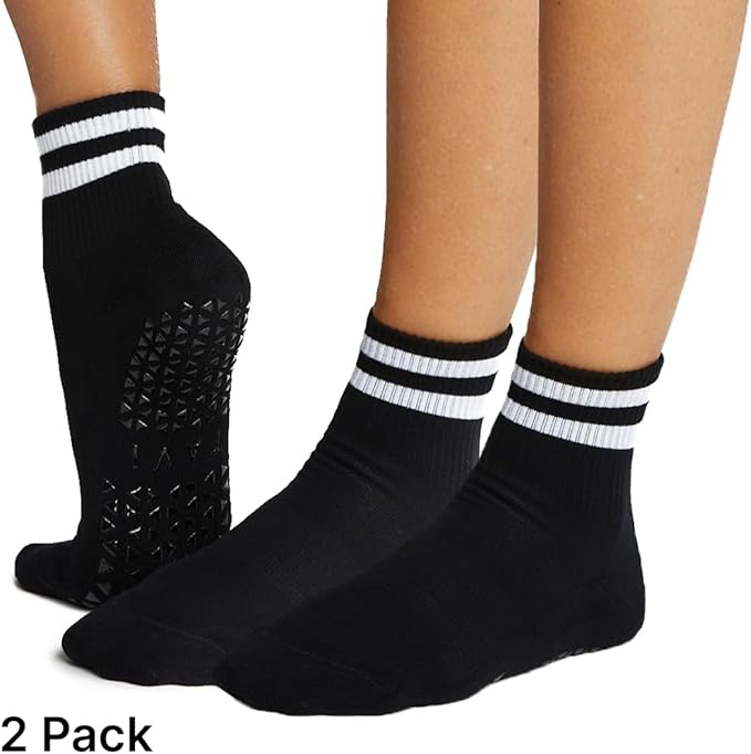 TAVI NOIR Aria Grip Socks – Pilates Socks with Grips for Women, Non Slip, Yoga & Barre