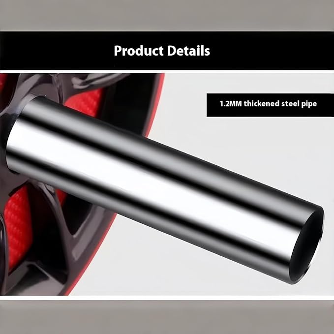 Ab Roller Wheel with Knee Pad - Core & Abdominal Workout Equipment for Home Gym, Full-Body Strength Training