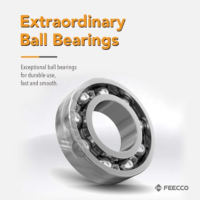 FEECCO 1/2 lb Weighted Jump Rope for Boxing, Cardio, Crossfit Workout, 8~11ft Range Adjustable Length Steel Ropes with Ball Bearings and Metal Handles, Suitable for Men and Women