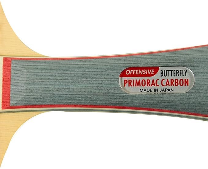 Butterfly Primorac Carbon Pro-Line Table Tennis Racket - One of Our Fastest Blades Fueled by The Raw Power of Carbon Fiber - Recommended for World Class Play - Pro-Line Series