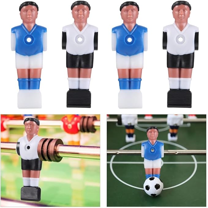 Resin Football Man Doll Foosball Replacement Part 16Pcs Resin Lovely Soccer Wear-Resistant Foosball Guys Foosball Table Soccer Men Football Table Player