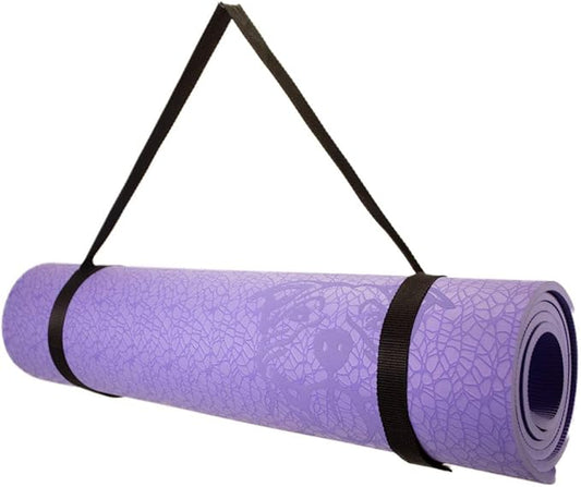 Koa Yoga Mat Essential TPE, Latex-free, Eco-friendly, Non-toxic, Non-slip, thick mat 6' x 2' x 8mm and a Donation to Charity
