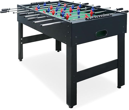 Seydrey 55-Inch Competition Foosball Table, Black, with Chrome-Plated Steel Rods