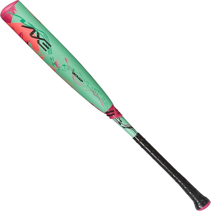Axe | Warp | USSSA Youth Baseball Bat | Drop -10/-8/-5 | 3-Piece Composite | 2 3/4" Barrel | Green/Pink