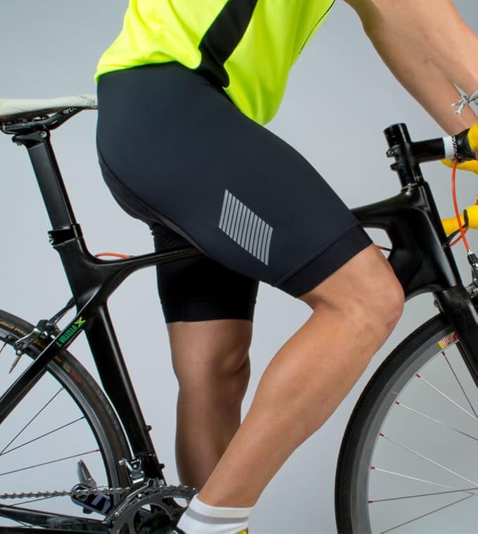 | Men's USA Elite Padded Cycling Bib-Shorts | Performance Long Distance Bib | Made in USA