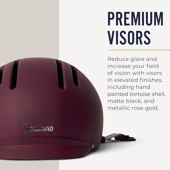 Thousand Chapter MIPS Adult Bike Helmet - LED Tail Light, Cycling & Bicycle Safety Certified, Lightweight & Low Profile, Men & Women, Lockable PopLock