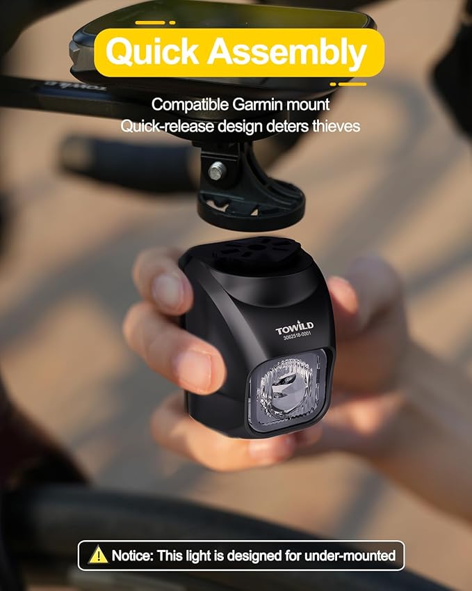 TOWILD DL1200S Bike Lights for Night Riding,1200LM Super Bright Bicycle Headlight,Waterproof Bike Front Light for Mountain Road Cycling