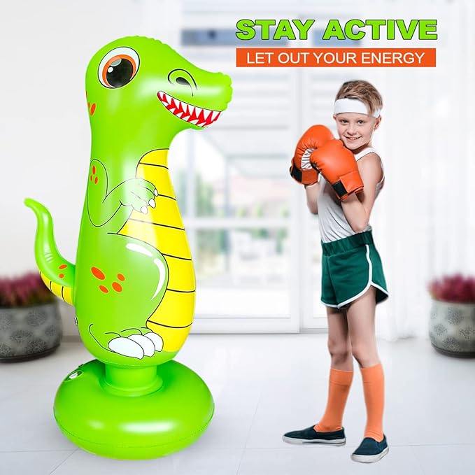 Toddler Punching Bag for Kids Boxing Dummy Inflatable Bopper Cool Fun Toys for Boys Sports Gifts Outdoor for Kids