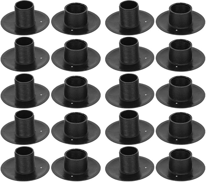 Foosball Bearing Rods, 10 Pair Black Plastic Tabletop Foosball Bushings Table Football Bearing Rods Foosball Machine Bearings Foosball Fun Games Accessories Foosball Table Replacement Part