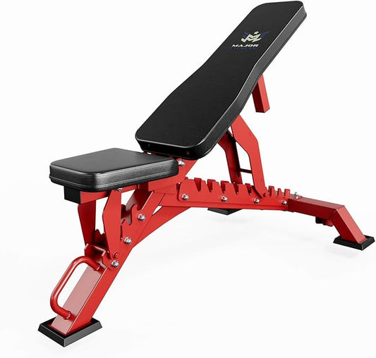 MAJOR FITNESS Weight Bench, Adjustable Workout Bench for Strength Training, Bench Press, and Full-Body Workouts for Home Garage Gym