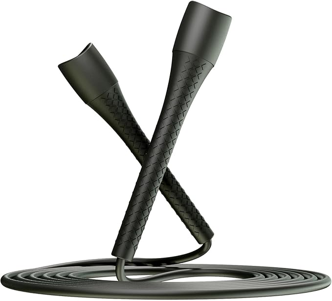 Unbreakable 5mm pvc Jump Rope – Pro-Grade PP Handles with Diamond Texture, 40X Strength PVC Cord, Adjustable 3m Length for HIIT, Home Gym, or Boxing Training (Portable & Tangle-Free)