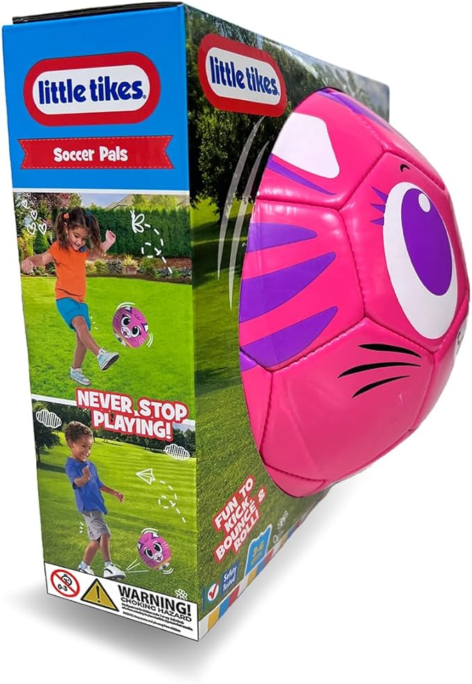 Little Tikes Kitty Soccer Ball – Soft, Lightweight Toddler Soccer Ball for Indoor & Outdoor Play – Designed for Ages 36+ Months