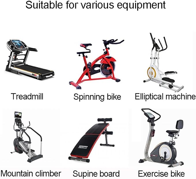 V3VOGUE High Density Non-Slip Sound Absorbing Mat for Treadmills, Non-Slip Exercise Equipment Mat Noise Reduction, for Exercise Equipment, Treadmill, Resistance Trainer, Gym Flooring