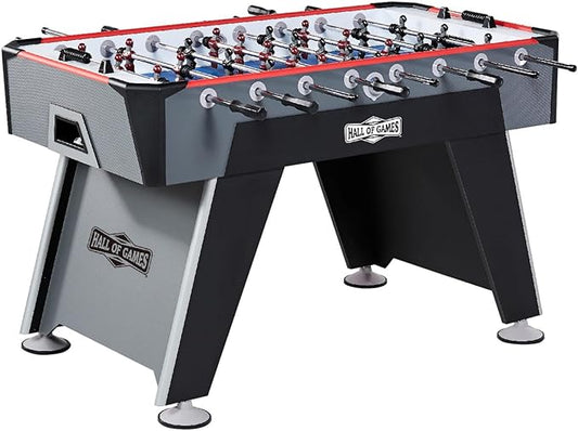 Hall of Games Foosball Tables Multiple Styles, Soccer with Durable & Stylish Designs with Tabletop Sports Soccer Balls, Perfect for Family Game Rooms