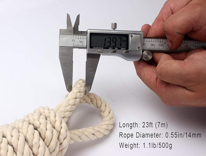 ACEONE Long Jump Rope, Multiplayer Skipping Rope with Wooden Handle for Kids and Adult, Team Group Jumping Rope for School Sport and Outdoor Activity