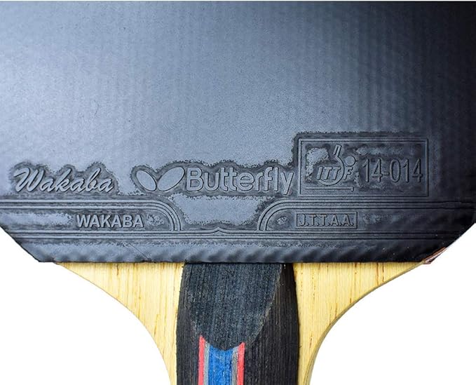 Butterfly B702FL Shakehand Table Tennis Racket | China Series | Powerful Carbon Blade and Rubber Combination with Racket Case | Recommended for Intermediate Level Players