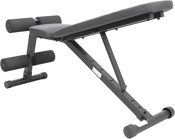 Sunny Health & Fitness Compact Premium Incline Bench Press Bar Rack Set & Optional Leg Extension Developer, Preacher Curl for Solid Strength Training Home Gym