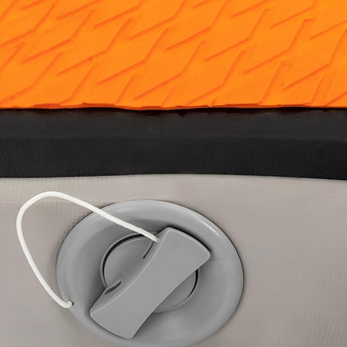 Universal Kayak Seat with Back Support - EVA Padded Thicken Seat Cushion for Kayaking, Canoeing, Rafting, Fishing & Paddle Boards - Adjustable Straps for Comfort and Durability (Orange)