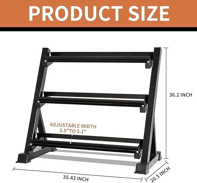 Rubber Hex Dumbbell Set with Rack - Multiple Free Weight for Home Gym, 350/450/550lbs Exercise Equipment for Strength, Multiple Options Dumbbells with Storage for Home Gym Exercise Fitness Equipment