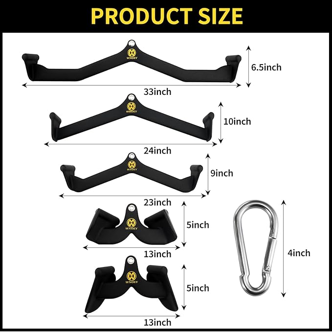 LAT Pulldown Attachment,Back Tricep Bar Strength Training,Handle Grips Lat Pull Down Bar Press Down Exercises,Cable Machine Accessories, Cable Back Attachments for Home Gym