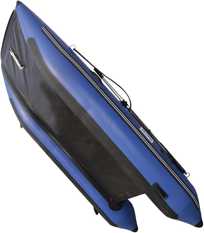 BRIS 11 ft Inflatable Catamaran Inflatable Boat Inflatable Dinghy Mini Cat Boat Blue