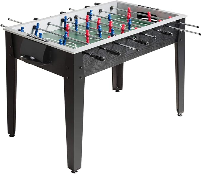 Giantex 48'' Foosball Table, Wooden Soccer Table Game w/Footballs, Suit for 4 Players, Competition Size Table Football for Kids, Adults, Football Table for Game Room, Arcades