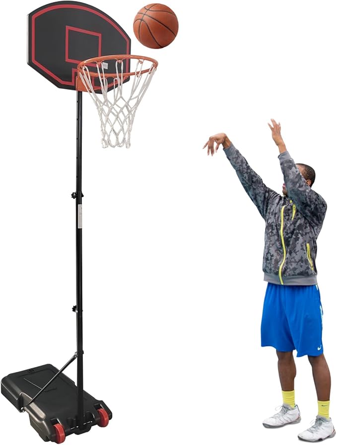 Basketball Hoop Outdoor Adjustable, Portable Basketball Hoop Goal System in Backyard/Driveway/Indoor