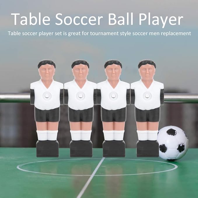 11Pcs Foosball Men, Foosball Players Table Soccer Ball Player Replacement Parts for 1.4M Table Soccer Figurines Football Game Machine Accessory (11x3.7cm/4.3x1.5in)
