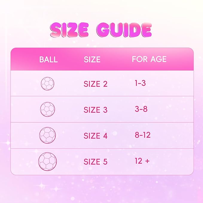 Kids Soccer Ball Size 2 Size 3 Size 4 Glitter Unicorn Dinosaur- For Toddlers Kids Age 1-3 3-8 8-12 - Sports & Outdoors Ball Inflatable with Pump - Gift for Girls Boys Children Youth School Birthday
