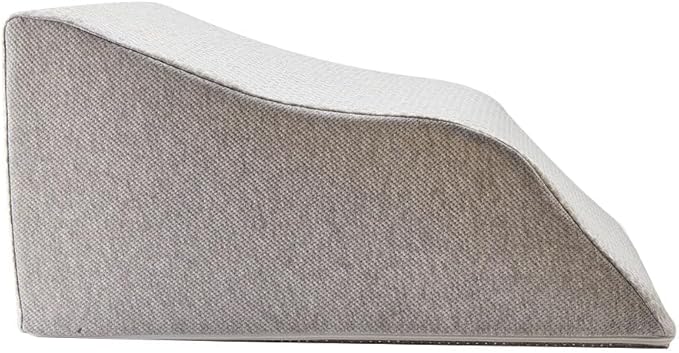 Lounge Doctor Elevating Leg Rest Wedge Pillow, Heather Grey, Medium