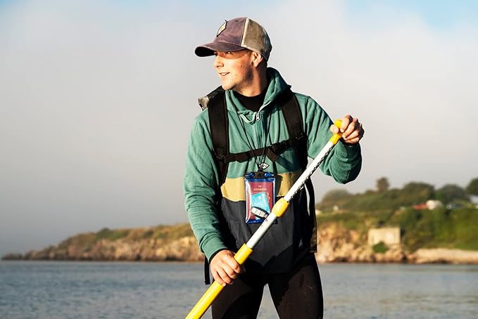 Aquapac Keymaster+ Waterproof Travel Case, Made in the UK, Carry Cord, Travel Essential, 5 Year Warranty, Watersports, Hiking, Mountain Biking, Running Accessory