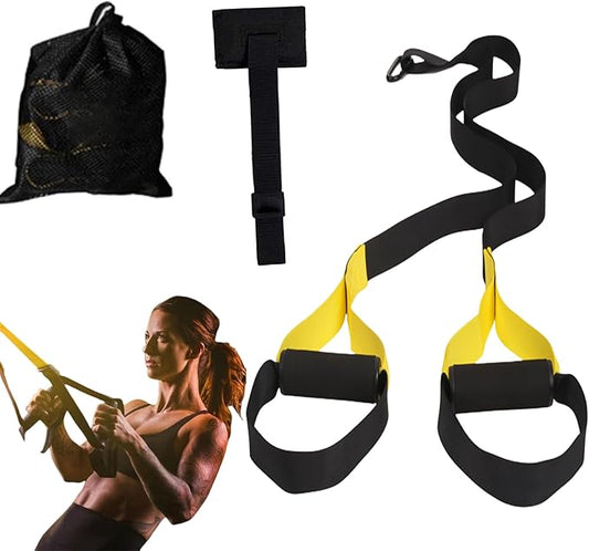 ETHEREAL Fixed Suspension Trainer Kit, Resistance Training Exercise Straps for Full Body Workouts, Includes Door Anchor and Handles, Bodyweight for Home Edition