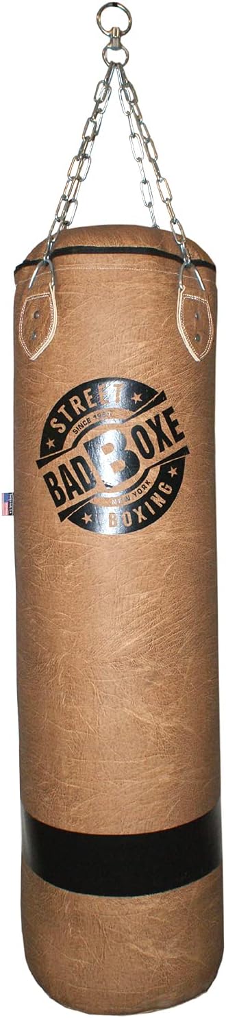 Punching Bag with Chains | Premium Synthetic Leather Boxing Punch Bag 90LBS | Versatile & Durable for Daily Training | Available Filled