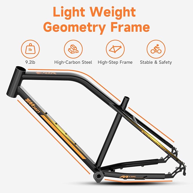 Folding Electric Bike for Adults - 750W Motor Ebikes, Adjustable Seat Electric Bike, 3 Riding Modes, Dual Suspension E-Bike for Commuting & Leisure Rides