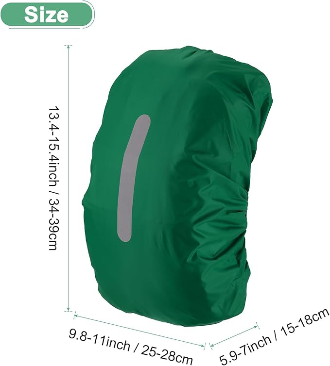 Waterproof Backpack Rain Cover Waterproof Backpack Cover, Bag Rain Cover with A Vertical Reflective Strap for Hiking/Biking/Camping/Outdoor Traveling
