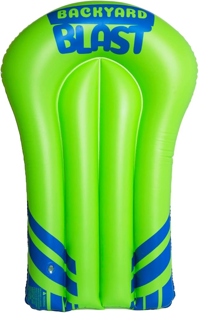 Backyard Blast Rider, Inflatable Body Board Slide Rider and Pool Float Toy