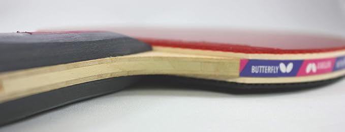 Butterfly Nakama Shakehand Ping Pong Paddle - Recommended for Beginner & Intermediate Level Players - Includes Two Free 40+ Balls - International Table Tennis Federation Approved