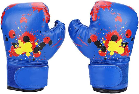 Boxing Gloves for Kids 2-11, PU Kids Boxing Gloves for 3-8 Years, Toddler Boxing Glove with EVA Sponge Filling, Comfortable Boxing Glove for Toddlers Girls and Boys (Blue)