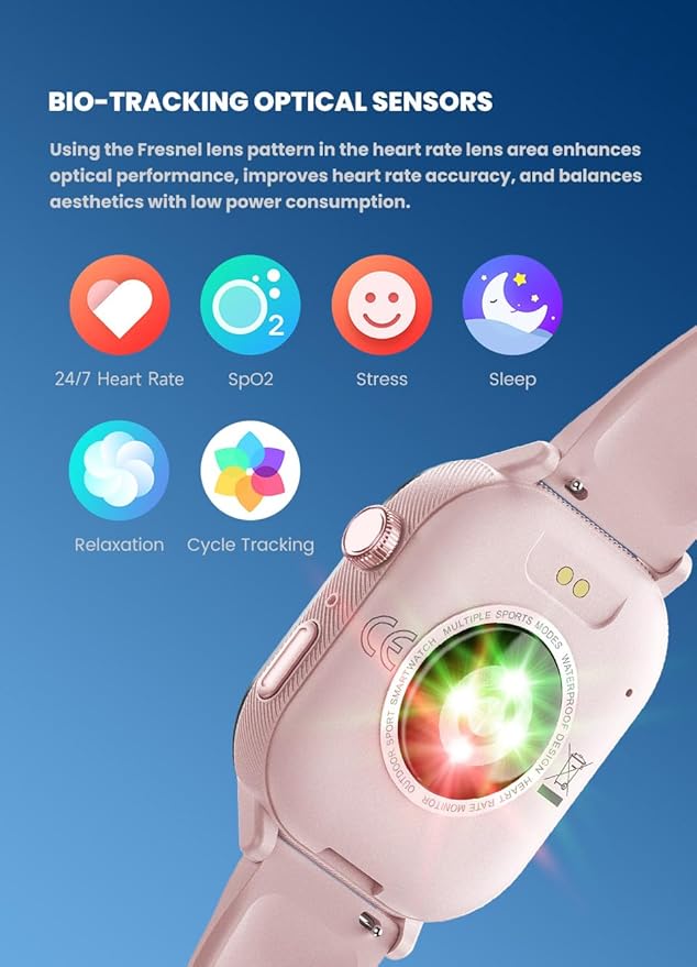 2025 Sports Smart Watch for Men & Women - 1.93” HD Display, Bluetooth Call (BT 5.4), 100+ Sports Modes, Heart Rate & Sleep Monitor, IP67 Waterproof Fitness Tracker, Pedometer, Da Fit App, (Pink)