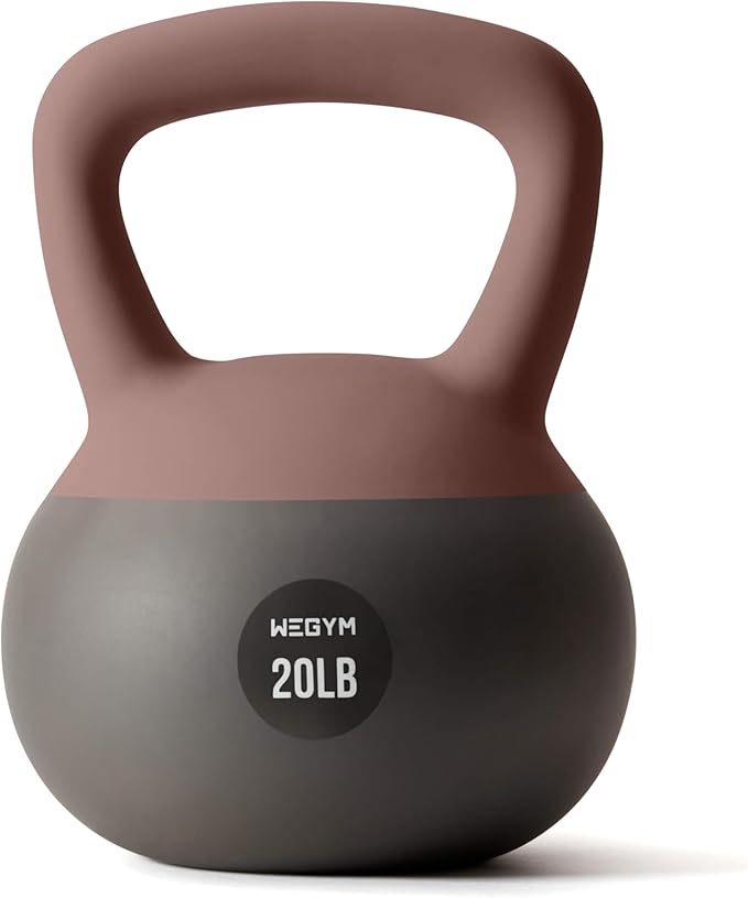 Soft Kettlebells with Cushioned Impact-Resistant Base and Anti-Slip, Wide-Grip Handle for Home Workouts, Weightlifting, and Full Body Strength Training
